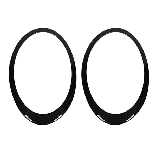 Vänster Höger Strålkastare Trim Ring Strålkastare Båge 51137351371 för Clubman F54 2014‑2019 Blank Svart