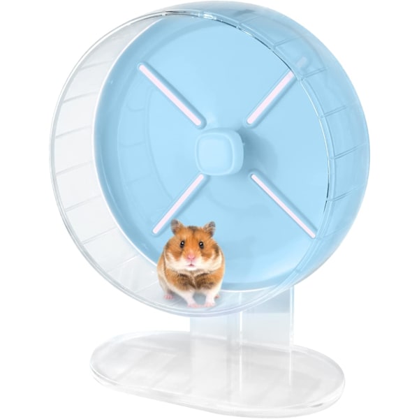 Träningslösning för husdjur, Ultratyst Hamsterhjul, Transparent plasthjul för smådjur inklusive hamstrar, gerbiler, oändlig löpning