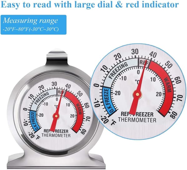 Frysetermometre, kjøleskapstermometre, temperaturtermometer