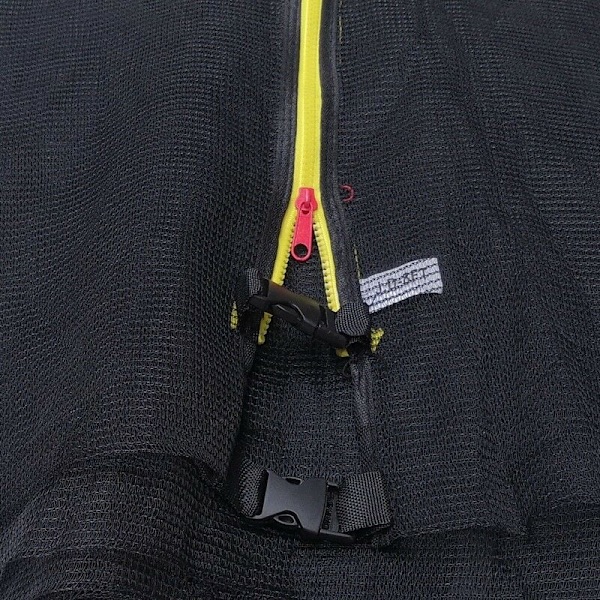 Högdensitets Skyddsnät för Trampolin, Ersättningsnät för 10ft Utomhusramar, UV-Resistent Mesh, Slitstarkt PE-tyg med Låskrokar, Giftfritt