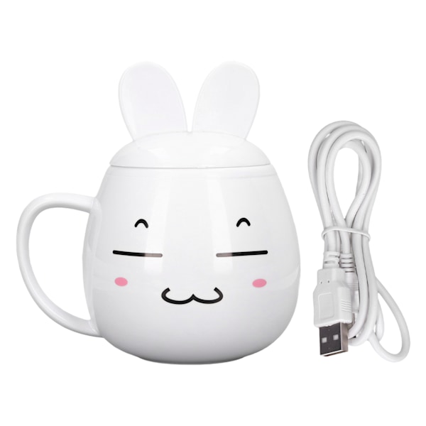 280ml Elektrisk Vattenkopp USB Strömförsörjning Värme Elektrisk Mini Vattenkokare Stor Kaliber Kopp för Hem Skola Kontor 5VSquint Typ