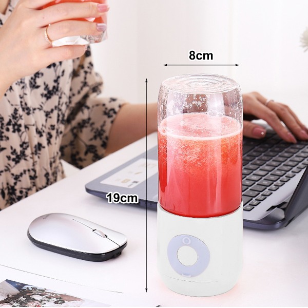 Smoothie Blender, Portabel Blender, USB Uppladdningsbar, Kraftfull Blender För Utomhusaktiviteter, Enknapps-Mixning/Rengöring, Brett Användningsområde, Fruktblender