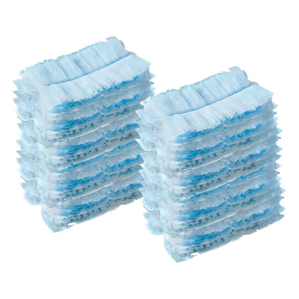 Fluffy Duster Refills,Flash Dust Magnet Refill, Engångsdammhuvuden, Handdammrefill, 20-pack, Blå…