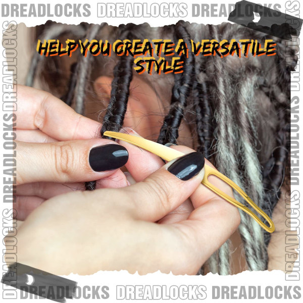 12 delar Sisterlock Återtäta Verktyg Interlocking Tool för Locs Dreadlocks Verktyg Virkad Microlocks Interlock Dreads Hårtightening Extensions Tool