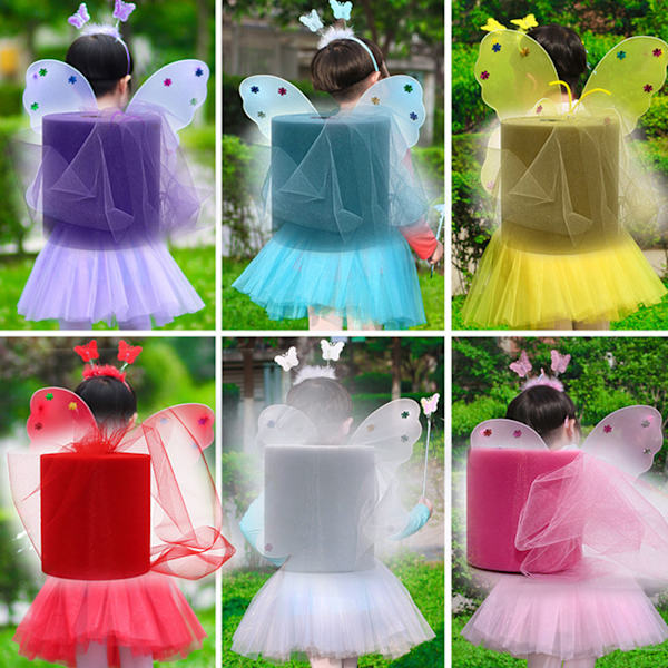 Glitter Tyll Tyg Rullar 6 Tum 10 Yards  Glittrande Band Paljetter Polka Dots Nät Spole för DIY Tutu Kjolar Bröllop Baby Shower Båge Påskfest