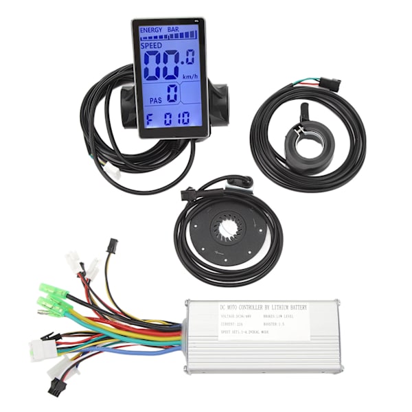 Cykel litiumbatteri konverteringskontrollkit 22A kontroll M5 displaypanel tumgasreglage kraftassistans med SM-kontakt elektrisk cykelmodifiering