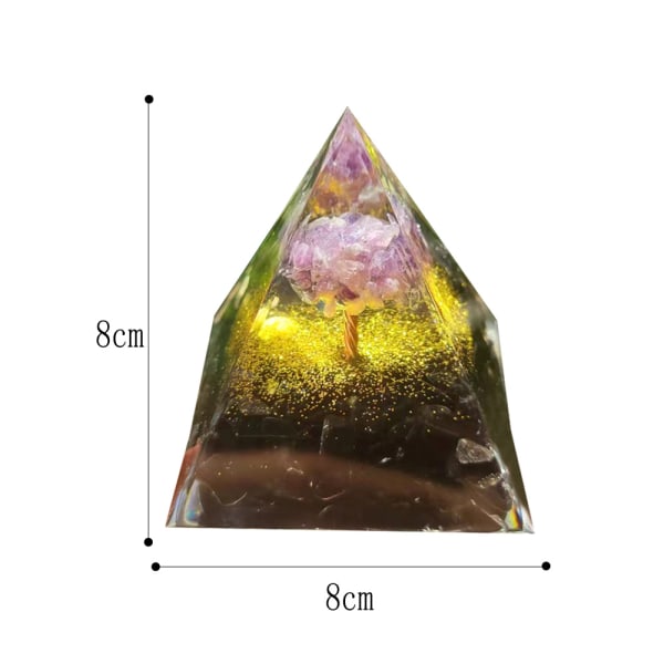 Orgone pyramid för positiv energi, läkande pyramider för att minska
