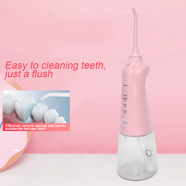 Oral Irrigator: Sladdlös Vattentrådsborste, 360 Graders Roterande Munstycken, Högkapacitetsbatteri, Vattentät Design, Djuprengöring & Förbättra Tandkött
