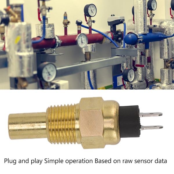 Vattentemperatursensor Bilmotor Temperatursensor Kylvätsketemperatursensor för 12V 24V