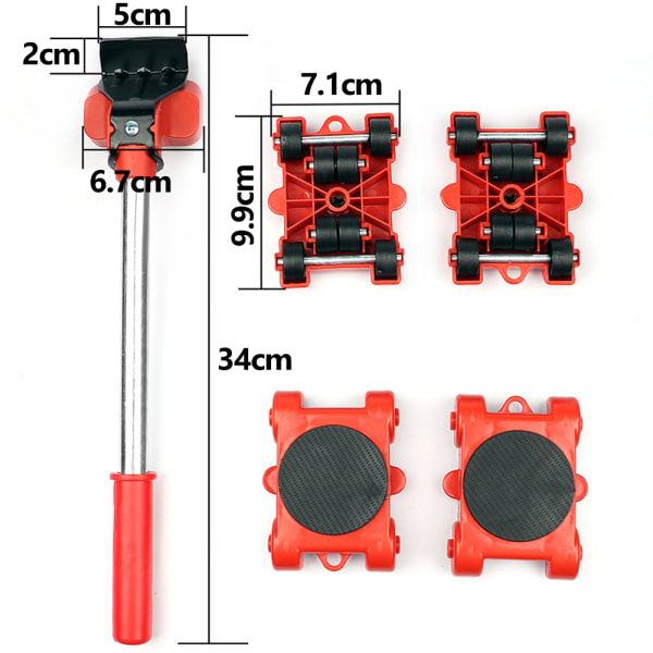 Tungt möbellyft för enkel flyttning av tunga möbler,