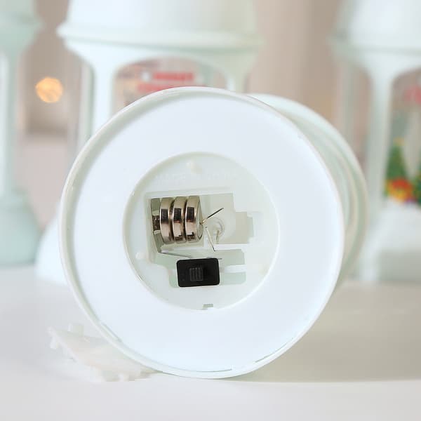 2-delt sæt Halloween og jul LED-lys, dekorative bordlamper, natlys, julepynt style 2