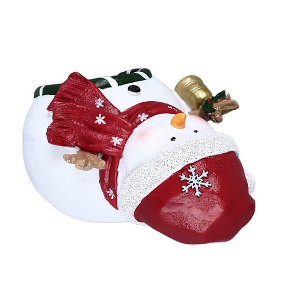 Jul Akvarium Dekoration Multifunktionell Landskapsarkitektur Resin Jul Fisk Tank Ornament för Akvarium Hem Kontor Jul Snögubbe