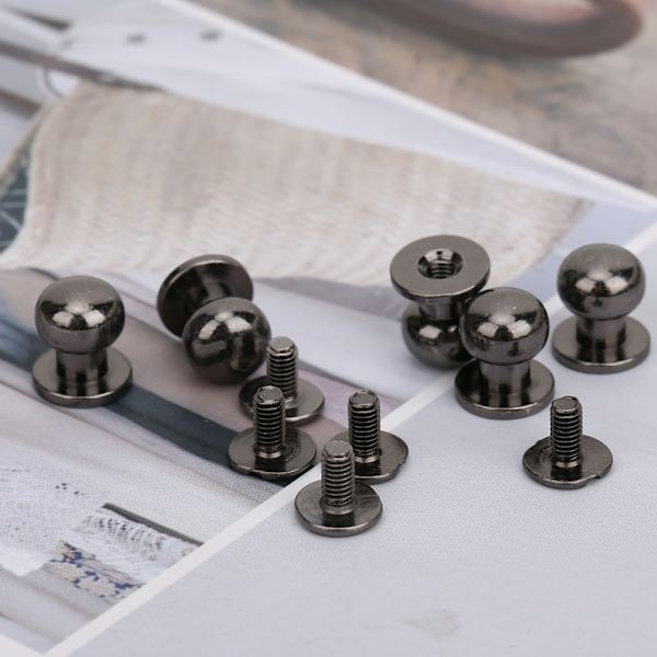 20 st 9 x 8 mm DIY zinklegering nitar runda huvudnippel spikväska skor tillbehör för läder, pistol färg