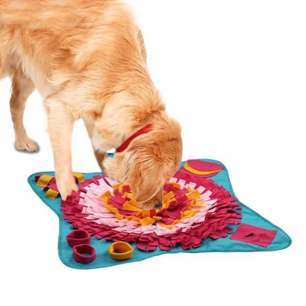 Pet Snuffle Mat för hundar Interactive Feed Game Sunflower