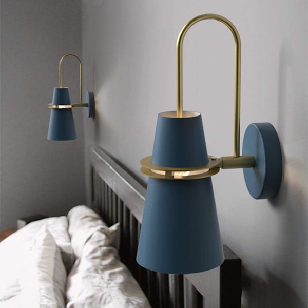 Nordisk Kreativ Vägglampa, Retro Industriell Vägglampa Med E27 Sockel För Sovrum, Barnrum
