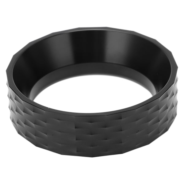 58 mm kaffedoserings tratt i aluminiumlegering förhindrar spill Hälsosam enkel rengöring Doseringsring för hemmakontor Svart