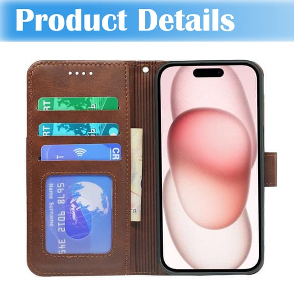iPhone 7/8/SE (2020/2022) - Wallet Case - Brun Brun