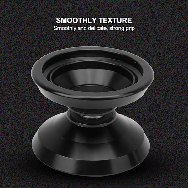 Alloy Yoyo Ball Competition Yoyo Toy med 3 st ersättnings Yoyo Strings Glove SetBlack