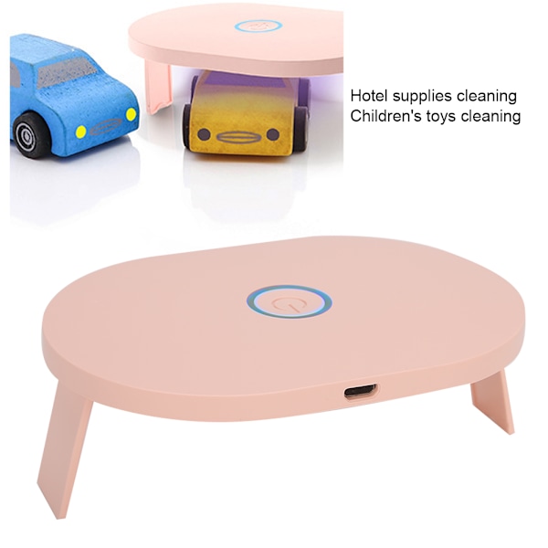 Bluetooth-högtalare med CD-spelare, miljövänlig lyssning & anti-hoppskydd, modern design för mångsidig användning (Rosa)