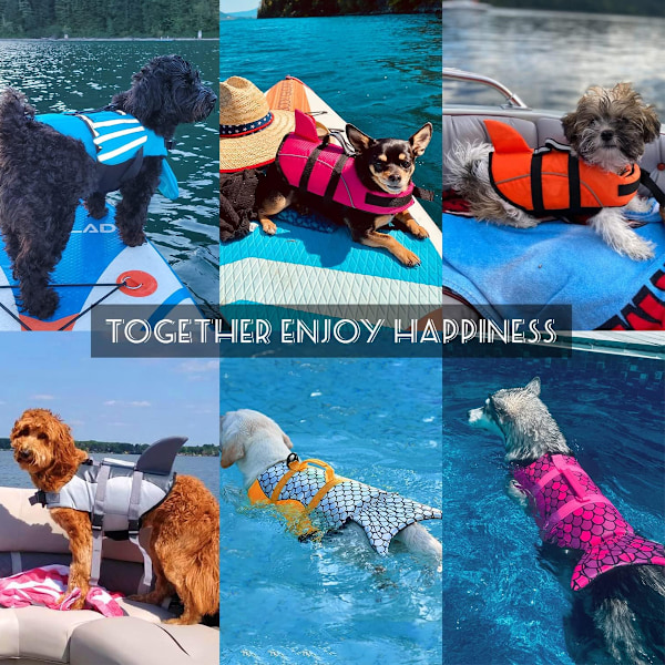 Buoy Buddy Hundflytväst, Bekvämt Material Överlägsen Flytkraft Ripstop, Justerbara Hundflytvästar, Hydroterapi, Räddningshandtag, Reflex