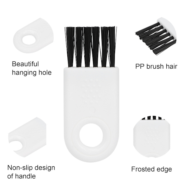Multifunktionell Borste, Högkvalitativt Material, 5 st Stark och Mjuk Nylonhårborste för Rakrengöring, Ergonomisk Design för Hushålls- och Resebruk