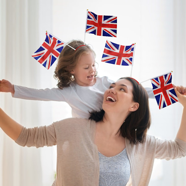 Festliga Hårband med Union Jack-flagga, Dekorativt Hårspänne, Perfekt för Festtillbehör