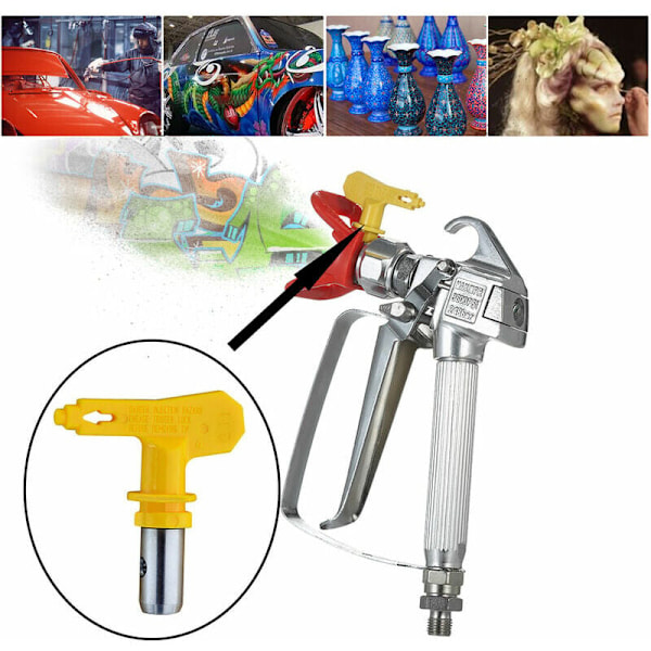 Vändbara Airless Munstycks Spray Tips Set För De Flesta Hushållssprutor, Stark Dimkraft Volframkarbidkärnor Förbättrar Din Målningsupplevelse,