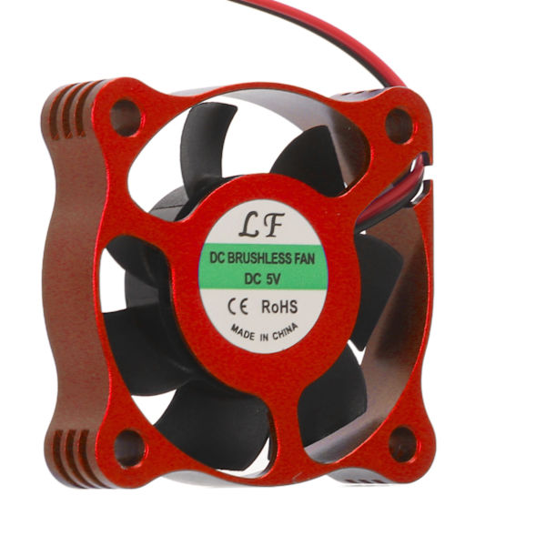 RC-kylfläkt Snabb värmeavledning Ersättningsmotor ESC-kylfläns för 1/10 1/12 1/8 RC-bil Röd