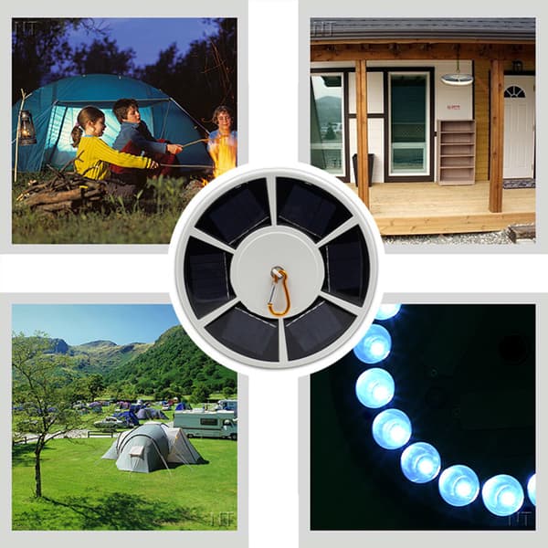 42LED Solar Flagstangslys Flagstangs Solcellelys til Flagstangstop