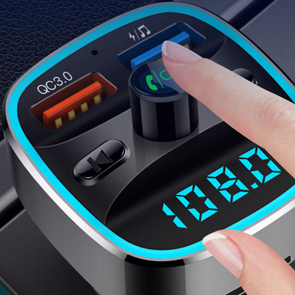 TD® Bluetooth FM-sändare Anslutning MP3-spelare Kit Adapter Trådlös Radio FM-sändare Bilar Laddare USB PO-kort