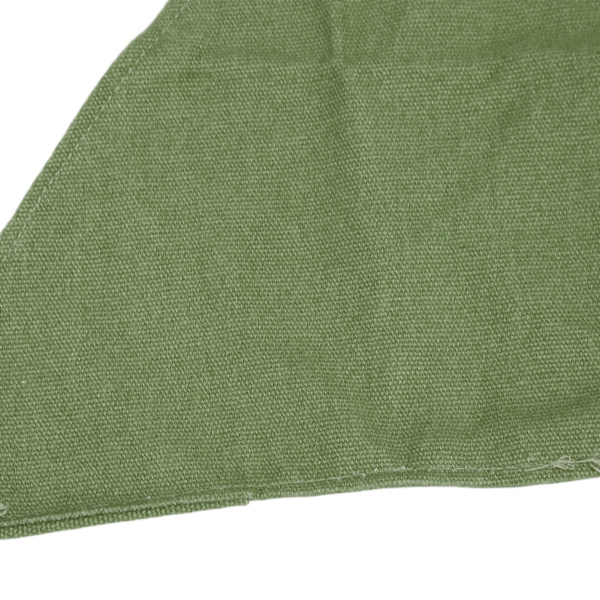 Fällbar Campingpall Tyg Bärbar Lätt Vattentät Mjuk Canvas 36,5 cm Sidolängd Mini Campingpall Tyg Militärgrön