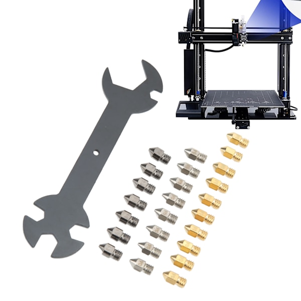 25 st Extrudermunstycke för 3D-skrivare 0,4 mm Utgång 1,75 mm Ingång för CR 10 Ender 3 Ender3 Pro