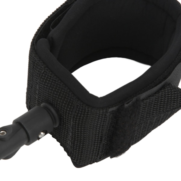 Surfboard Leash Hög elasticitet TPU Svart Justerbar Spiralformad Surfing Benrem för Paddleboards Longboards 12ft/3,66m