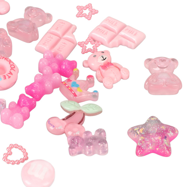 120 st falska godisar set plast söta blandade godis DIY hantverk gör-det-själv-material scrapbooking prydnad