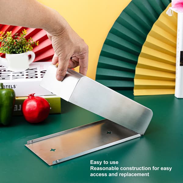 Rektangulär Tissue Box Cover, Bekväm Väggmontering Rostfritt Stålkonstruktion, Modern Design Rostsäker Tissuehållare för Vardagsrum Sovrum