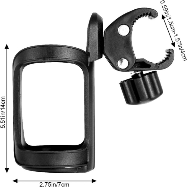 Cykel flaskhållare, 2-pack 360 graders rotation vattenkopphållare