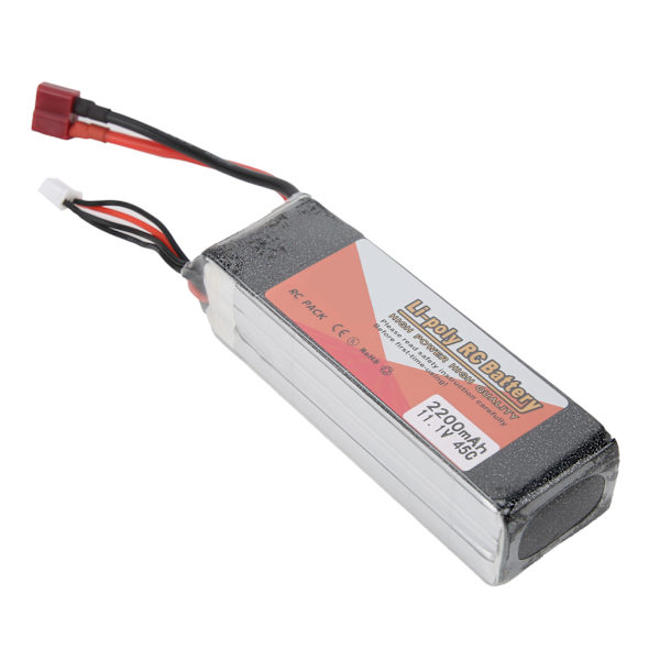 11,1V 2200mAh 3S 45C Lipo-batteripaket med T-kontakt RC-batteri för RC-bilbåtlastbilhelikopter