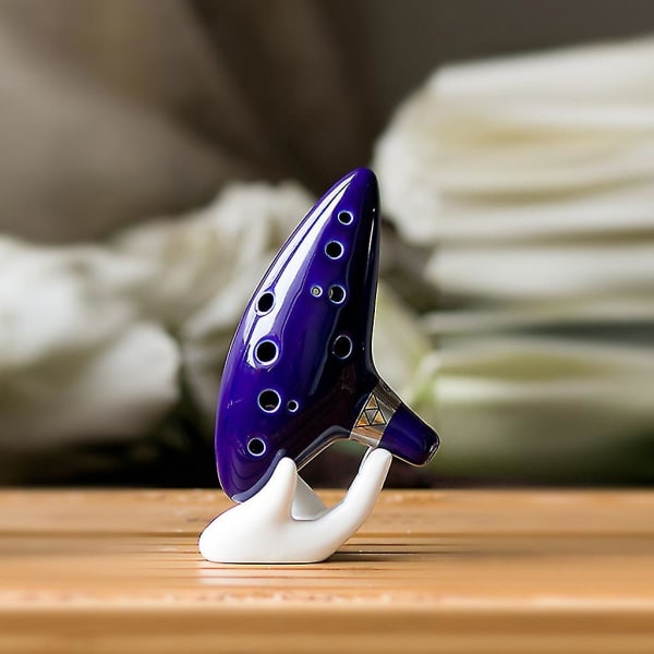 1 set Ocarina Keramik Alt C Legend Of Zelda Ocarina Flöjt Musikinstrument - Klädesomslag ocarina