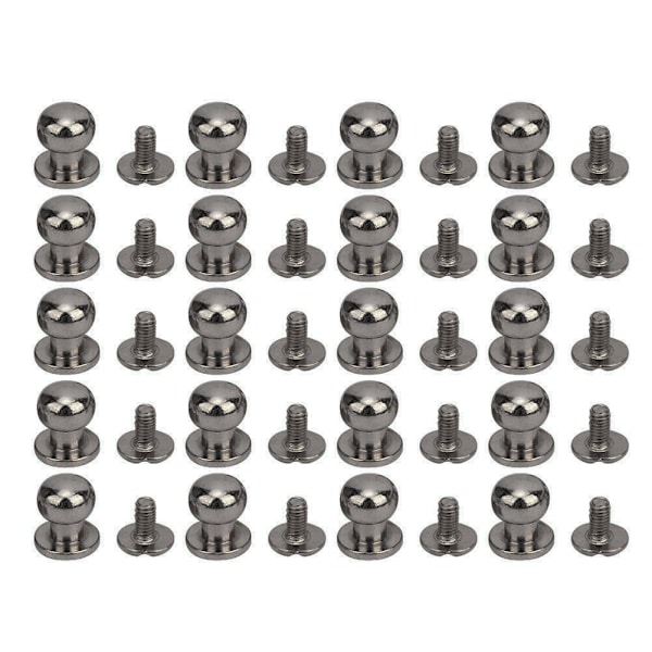 20 st 9 x 8 mm DIY zinklegering nitar runda huvudnippel spikväska skor tillbehör för läder, pistol färg