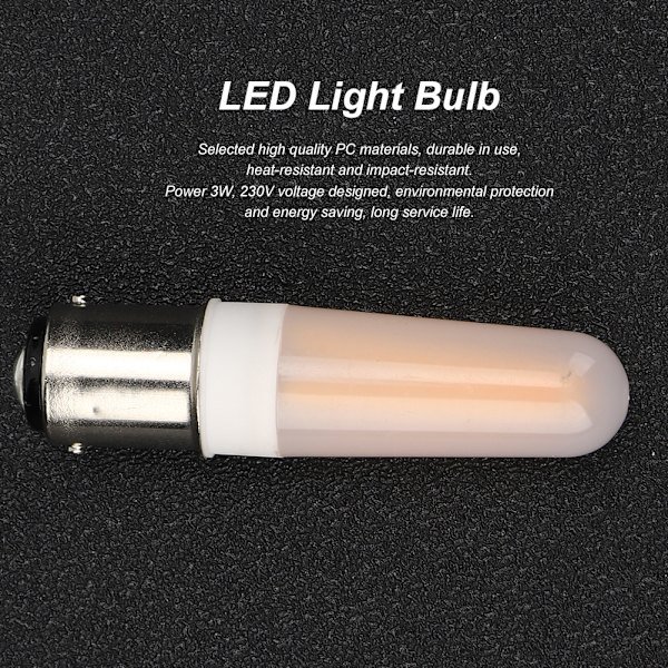10 st 3W AC 230V Små LED-lampor B15 Sockel Lampor för Hem Hotell Belysning