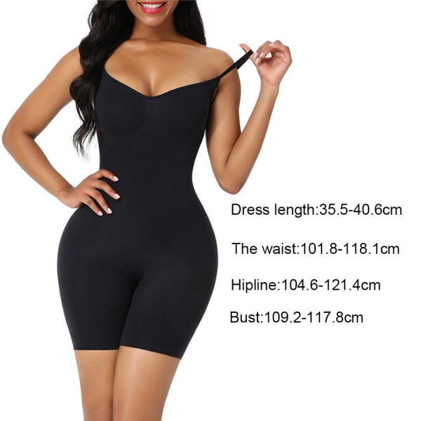 Sömlös body för kvinnor, helkroppsdräkt, formande underkläder, magkontroll, ärmlös body shaper, skulpterande linne