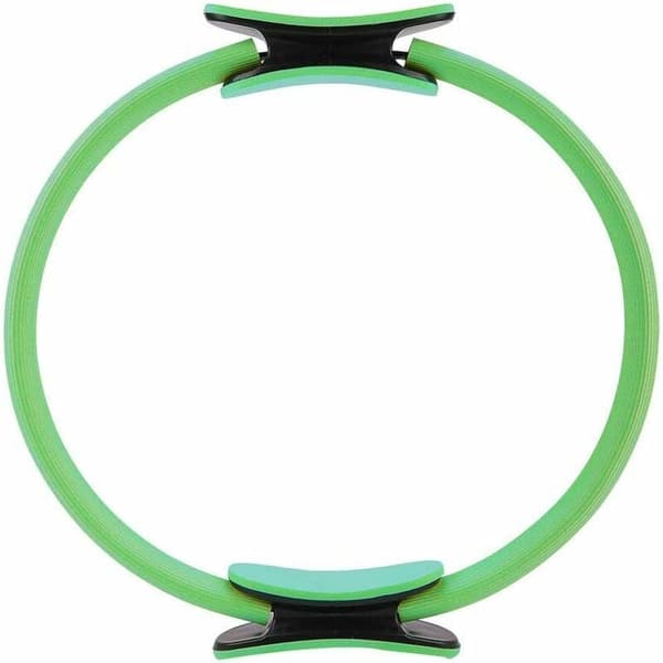 Magic Circle Pilates Ring Vert, Portabel Design Solid Fiberglas Högspännings Core Trainer, Dubbla Vadderade Grepp Pilates Reformer För Hemmaträning (Vert)