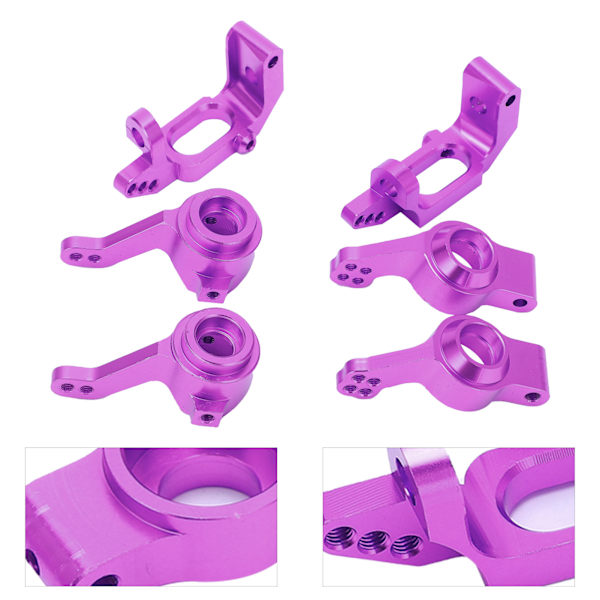 Kullager Aluminiumlegering Styrnavsmonteringsset för HSP 1/10 102010 102011 102012 RCPurple