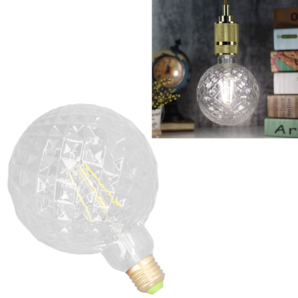 4W Runda glödlampor Ananas Form LED-lampor Neutral Ljus 4000K E27 E26 Lamphållare Dimbar Antik Ljus för Butik 220V