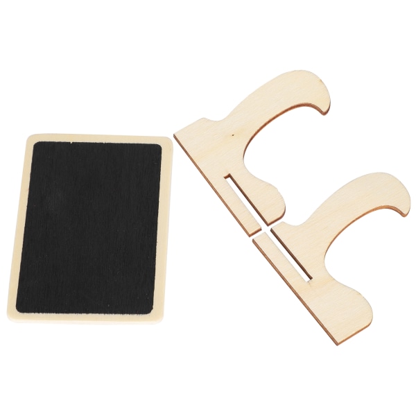 2 Set Mini Chalkboard Skyltar Platskort Små Rektangulära Svarta Tavlor Bröllop Fester