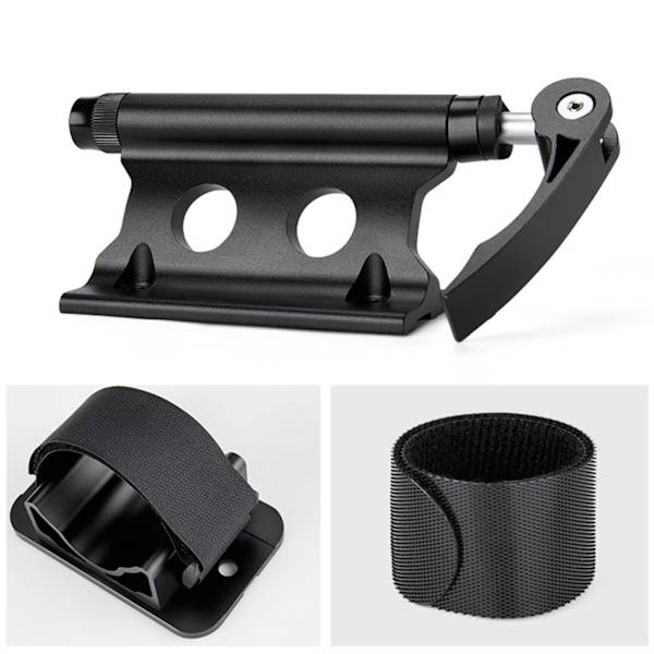 Cykelfrontgaffelmontering Snabbkoppling Aluminiumlegering Starkt Lager Biltak Cykelblock Gaffelmontering Svart Fri Storlek