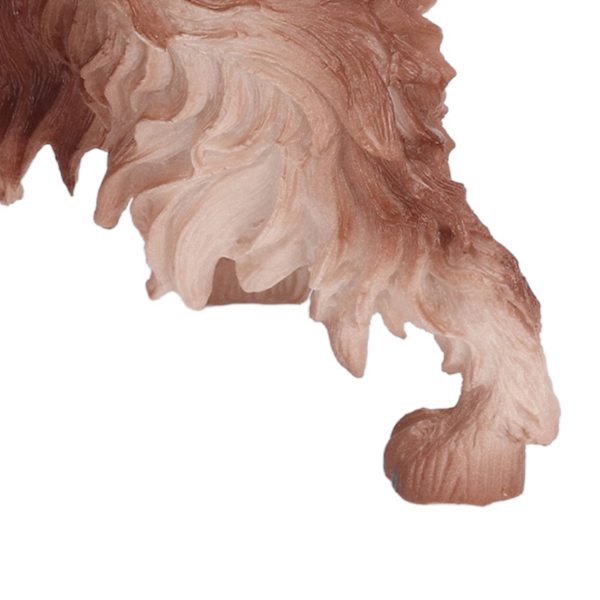 Cocker Spaniel Figurine Simulering Realistisk Brun Hund Djur Dekoration Figurine för Barn
