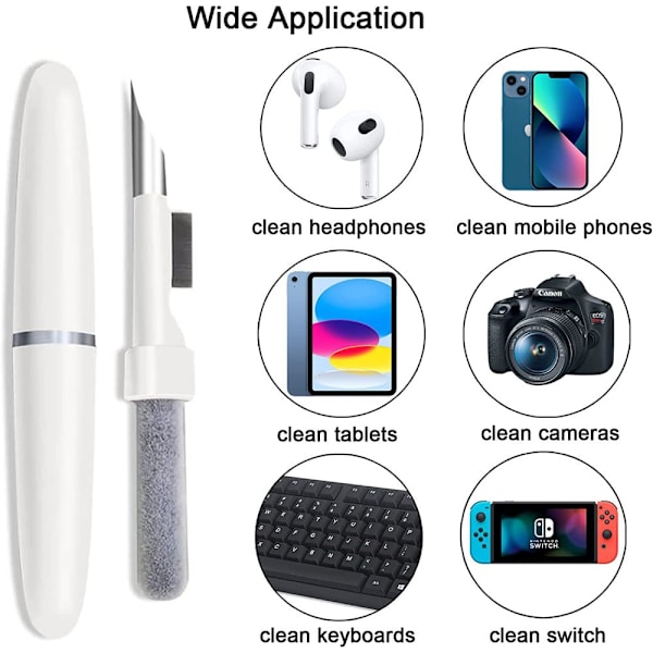 Airpods Earbuds Rengöringspenna Rengöringsset med Mjuk Borste