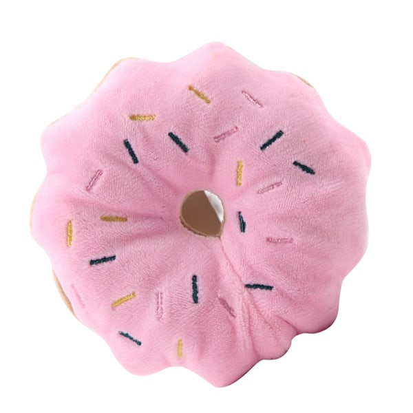 Interaktiva Kuddar Donut Form Plysch Katt Kattmynta Leksaker, Bitresistent Mjukt Husdjursleksak För Interaktiv Lek, Söta Färgalternativ Och Plyschmaterial
