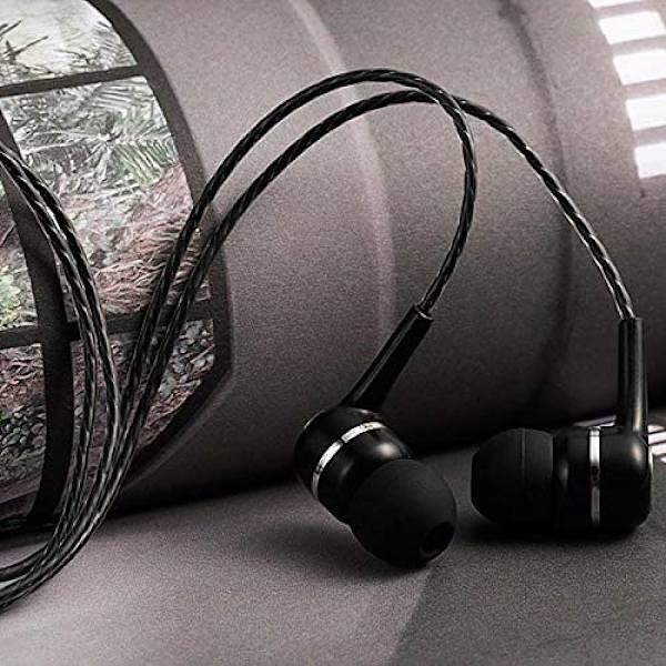 Hörlurar med mikrofon, 5-pack, kompatibel med iPhone och Android-smartphones, iPod, iPad, MP3-spelare, passar alla 3,5 mm